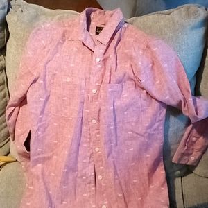 United By Blue Pink Fox Button Up